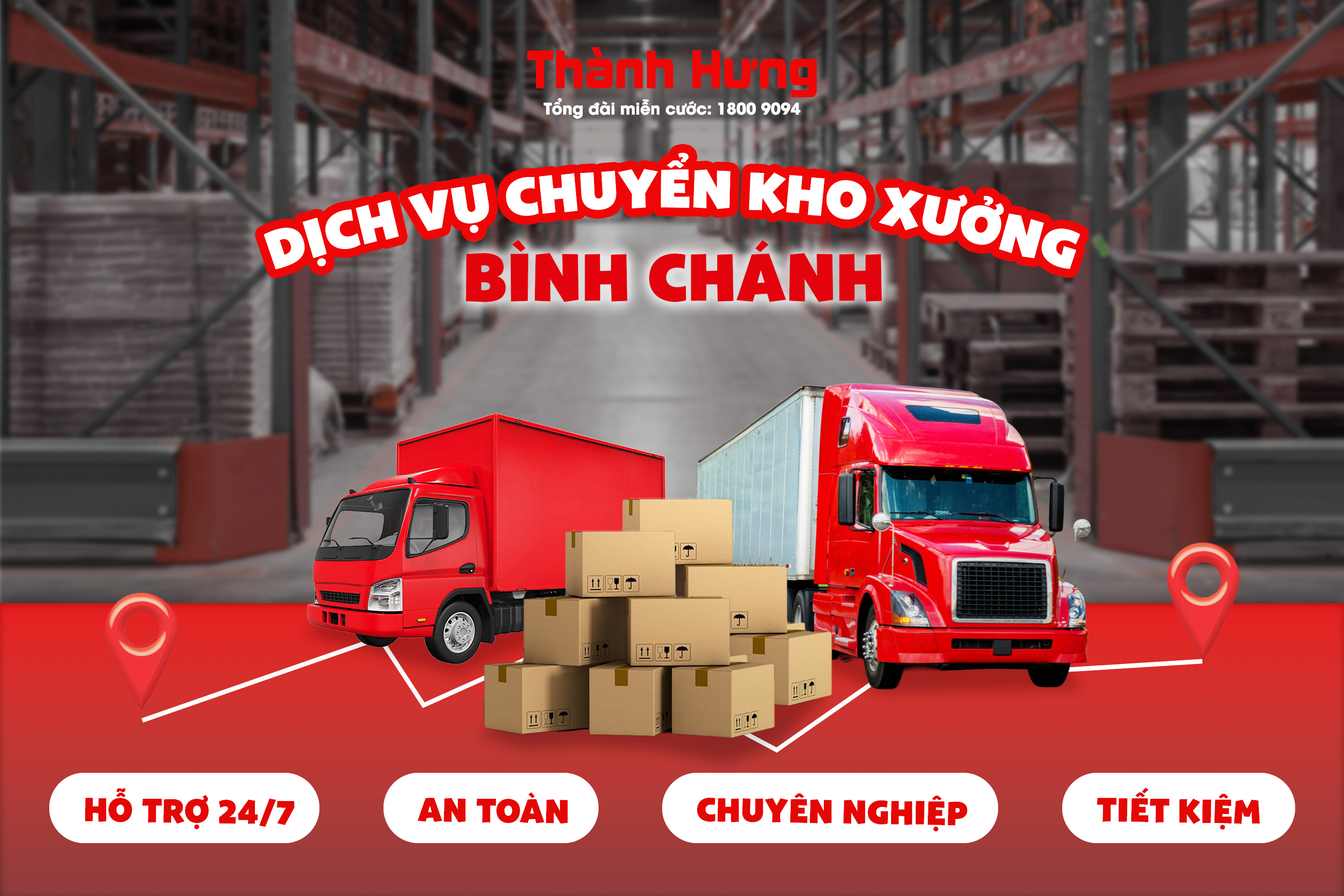 Dịch vụ chuyển kho xưởng Bình Chánh trọn gói