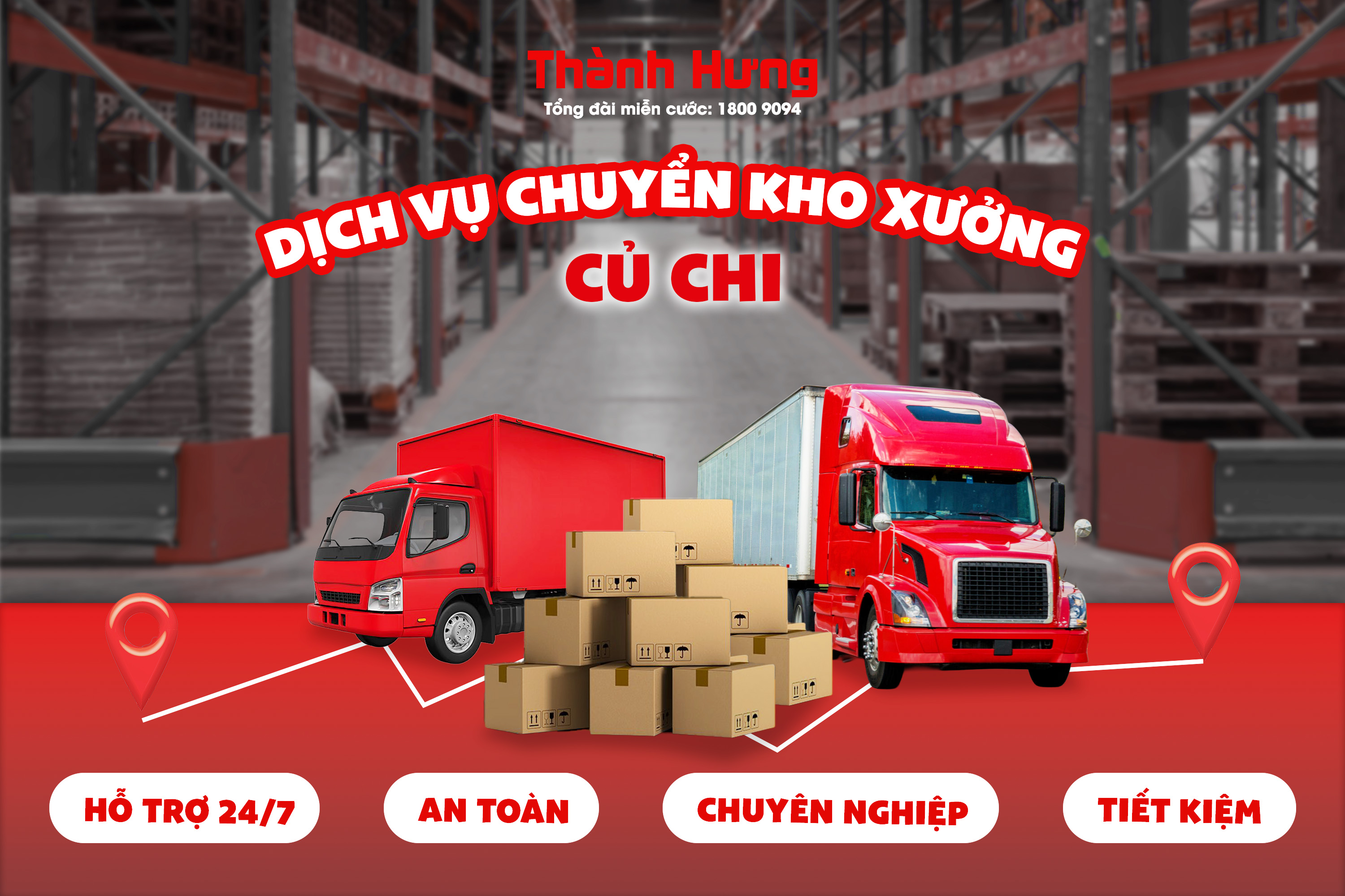 Dịch vụ chuyển kho xưởng Củ Chi trọn gói