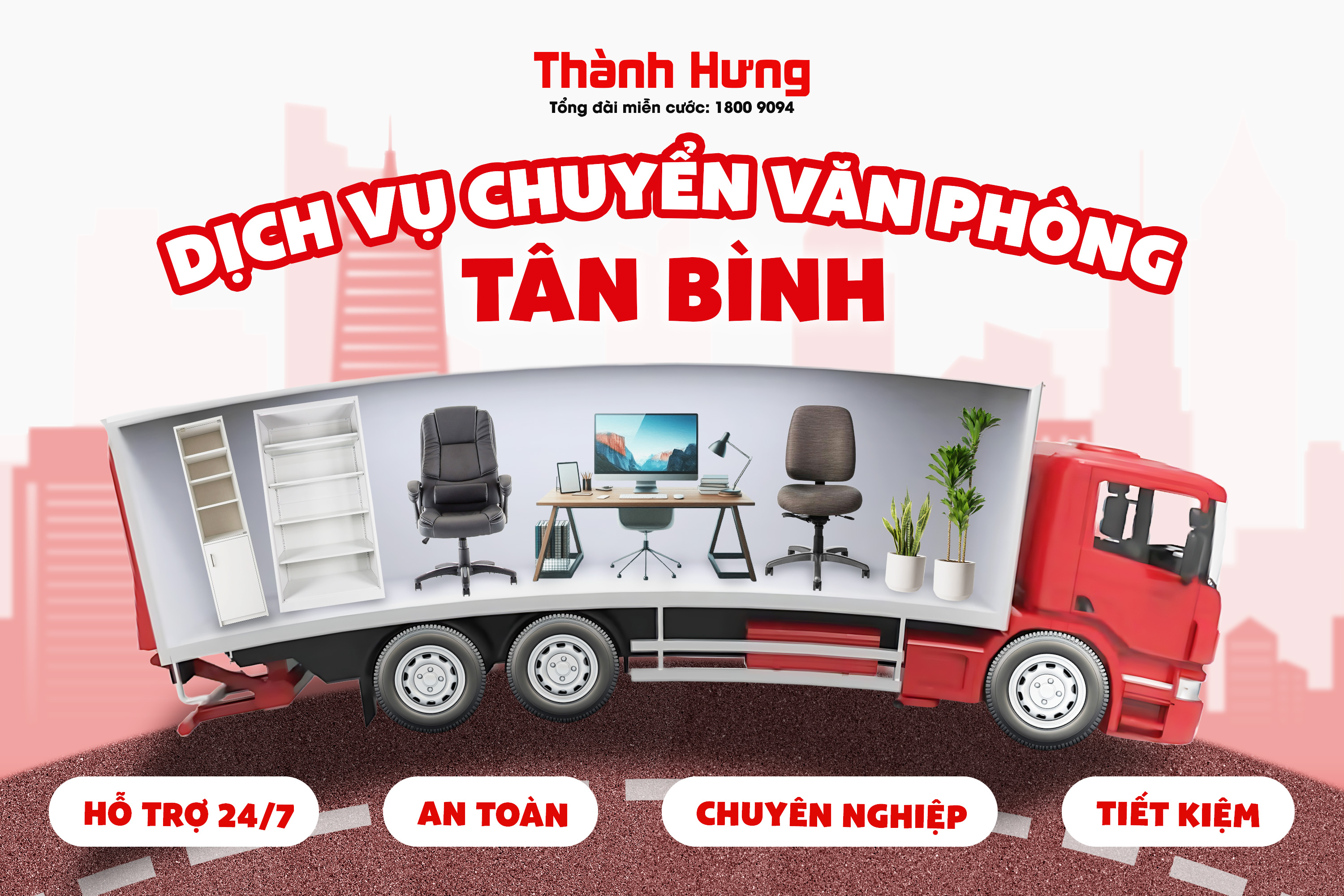 chuyển văn phòng trọn gói Bình Tân